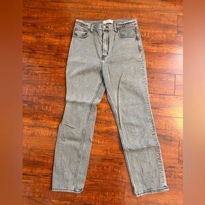 A&F Ankle Straight Ultra High Rise Jeans | Size 8L